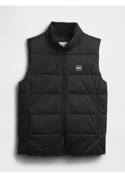 Gap V-frch Logo Lw Puffer Vest Kadın Siyah Yelek 791282002