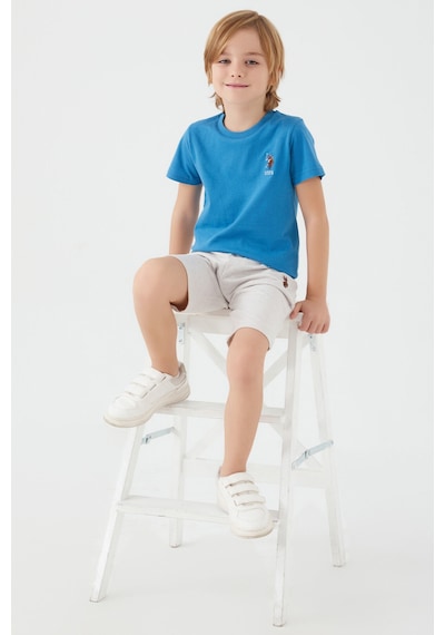U.S. Polo Assn Light Blue Mavi Erkek Çocuk Bermuda Takım