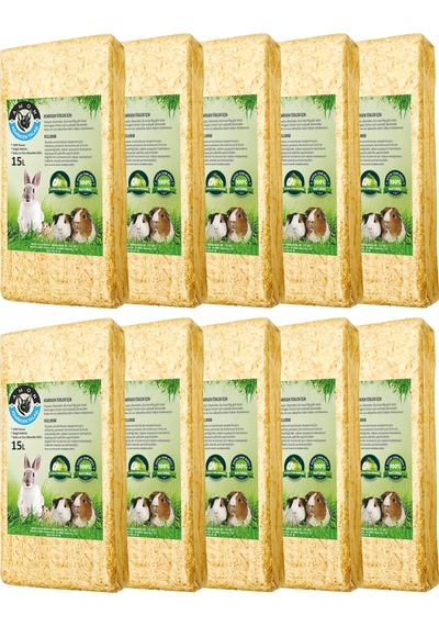 Doğal Elma Aromalı Tozsuz Kemirgen Talaşı 15 Lt. 10'lu