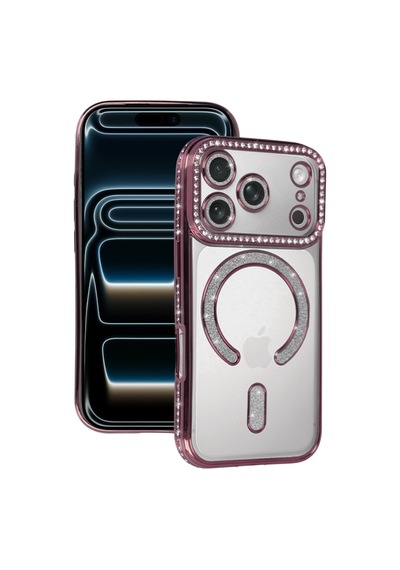 Apple iPhone Uyumlu 17 Pro Max Joke Simli Magneticsafe Kılıf - Pembe Bzsxx00 1