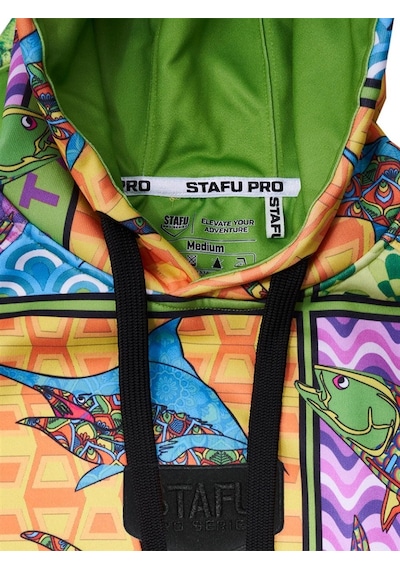 Stafu Pro Prime Kapüşonlu Fish Eye Sweatshirt Çok Renkli