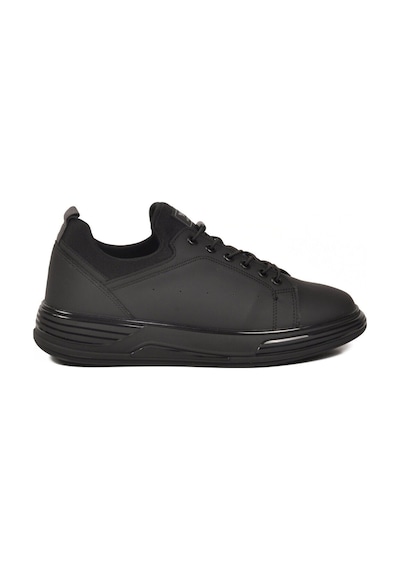 Walkway Siyah Lastik Bağcıklı Erkek Sneaker Balase M Siyah