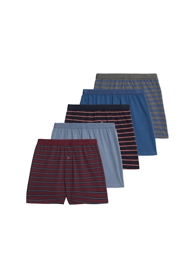 Marks & Spencer 5’li Pamuklu Dokuma Boxer Seti T14008377F Çok Renkli