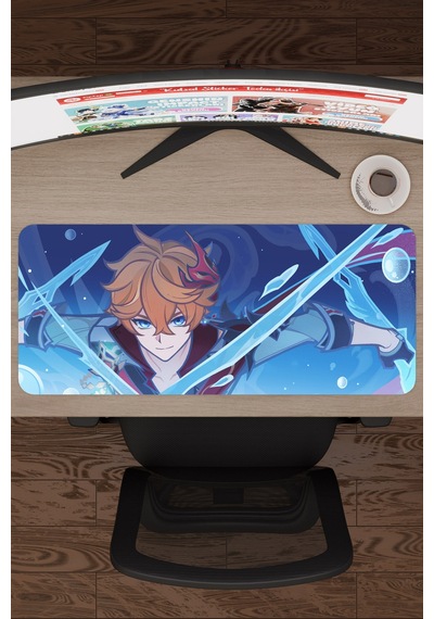 Childe Genshin Impact Anime Gacha V1 - 70x30 Xl Gaming Mouse Pad Fare Altlığı