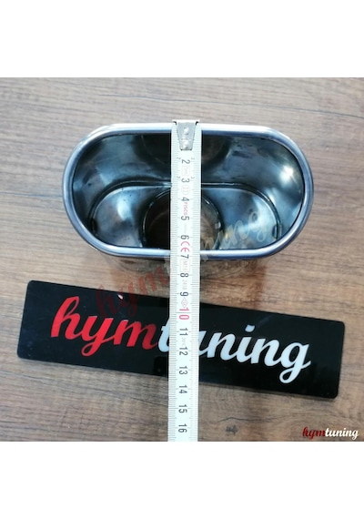 135lik Kare Egzoz Ucu. 72mm Yükseklik