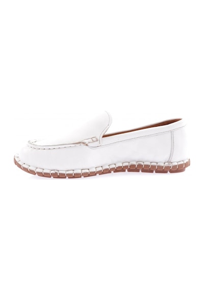 Dgn 603-23y Kadin Dikiş Detayli Loafer Ayakkabi 603-2109-R0198 Beyaz