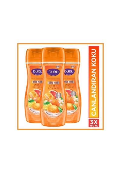 Duru Fresh Sensations Enerji Bombası Duş Jeli 3 x 450 ML