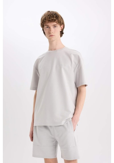 DeFacto Slim Fit Dar Kesim Dar Paça Basic Düz Şort B8674AX25SPGR184
