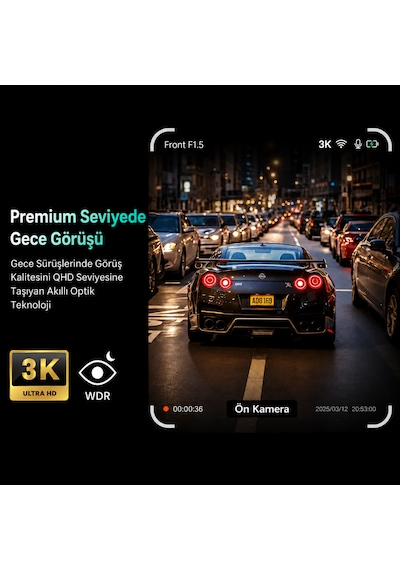 Botslab 360+ G300h Pro Adas 3k Ön Araç Kamerası