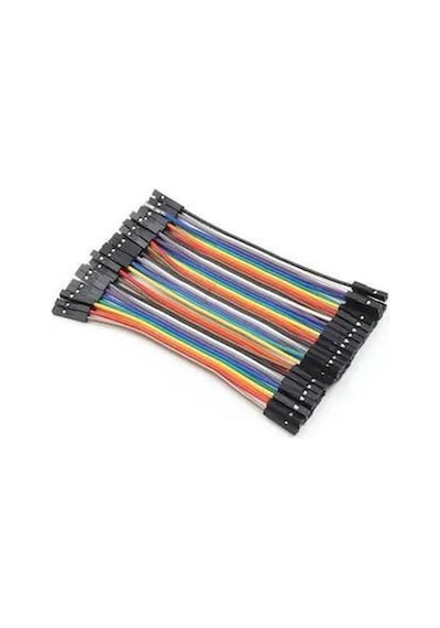 Wozlo 10cm Ayrılabilen Jumper Kablo 40 Pin Dişi - Dişi Dupont Kablo Breadboard Kablo
