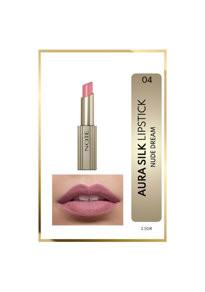 Note Aura Silk Lipstick 04 Nude Dream Kremsi Yarı Parlak Ruj - Nude