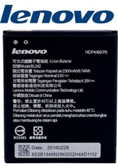 Lenovo A6000 / Vibe C Batarya Pil Bl242