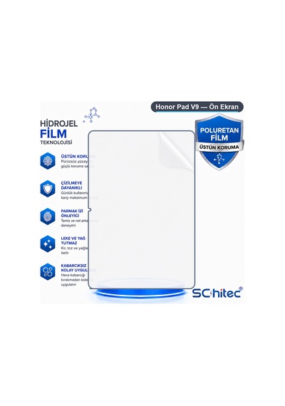 Honor Pad V9 Uyumlu Ön Yüzey Nano Şeffaf Hidrojel Ekran Koruyucu