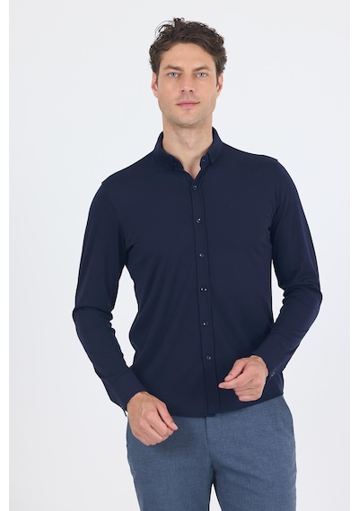 İmza Koyu Lacivert İtalyan Düğmeli Yaka Uzunkol Cepsiz Slim Fit Gömlek 1004250254 Koyu Lacivert İmza Koyu Lacivert İtalyan Düğmeli Yaka Uzunkol Cepsiz Slim Fit Gömlek 1004250254 Koyu Lacivert