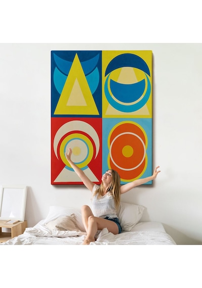 Miyrem^ Canvas Serie Auguste Herbin - Lune I Tablo-7358