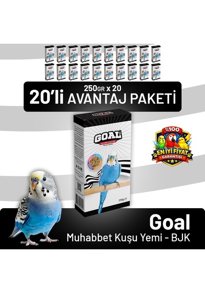 Goal Muhabbet Kuşu Yemi/bjk 250 G - 20 Adet 250 G