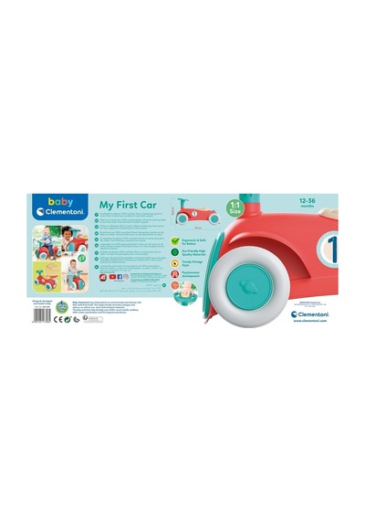 17308 Baby Clementoni İlk Klasik Arabam / 12-36 Ay Çok Renkli