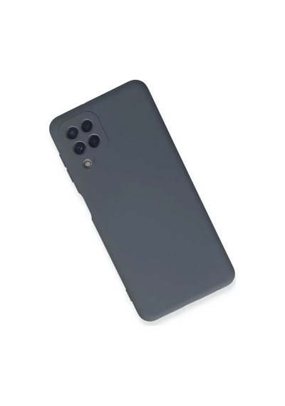 Newface Samsung Galaxy A22 Kılıf Nano İçi Kadife Silikon - Gri