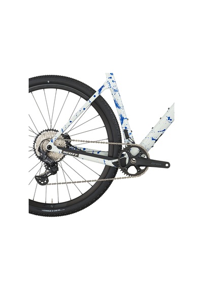 Scott Addict Gravel 30 Karbon Gravel Bisiklet 1x12v White Blue M/54cm Siyah