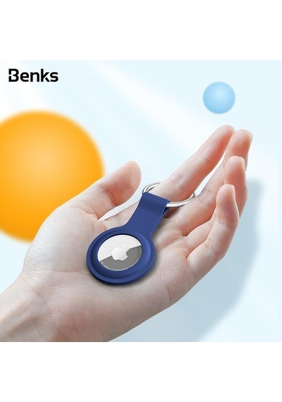 Benks Apple Uyumlu AirTag Kılıf & Anahtarlık - Premium Silikon Kılıf