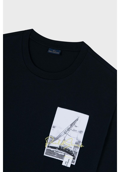 Paul & Shark Erkek T Shirt 24411064 013 Lacivert Lacivert