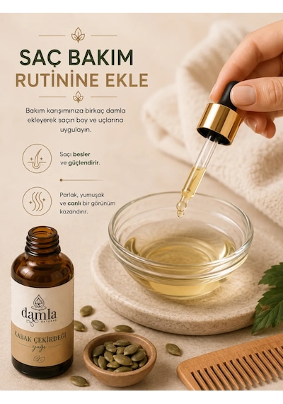 Biodamla Natural Kabak Çekirdeği Yağı 100 Ml
