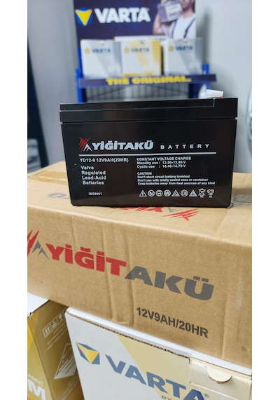 Yiğit Akü Yd 12-9 12v 9ah Ürt: 2026 / 7.ay Agm Bakımsız Kuru Akü Ups, Asansör, Güvenlik Sistemleri ,elektrikli Araç