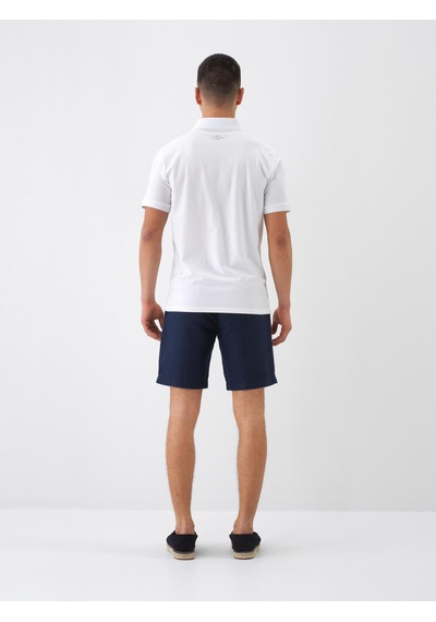 Xint Lacivert %100 Keten Regular Fit Şort 180279