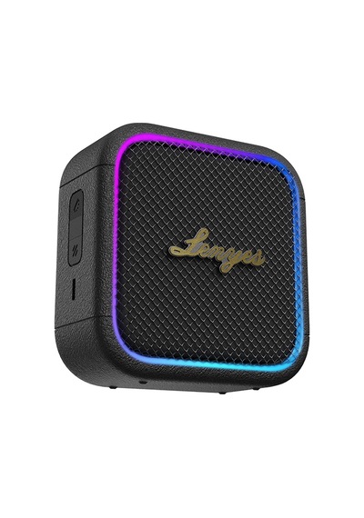 Lenyes S890 Su Geçirmez Özellikli Rgb Işıklı Askılı Mini Otg-tws Bluetooth Hoparlör V5.3 Siyah