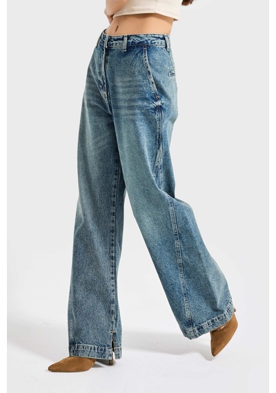 Itsbasic Kadın T.kot Rengi 4w5-31 Barrel Fit Bol Kesim İç Boy 83cm %100 Koton Denim Jean