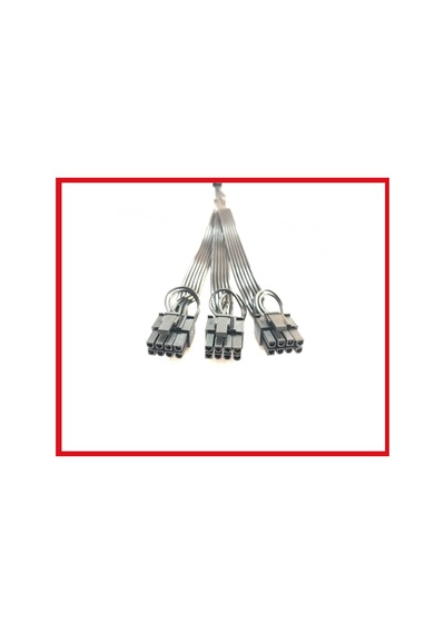 8 Pin 3 Port Erkek Ekran Kartı Güç Çoklayıcı Kablo Pcı-e Molex Dönüştürücü Kablo 16awg