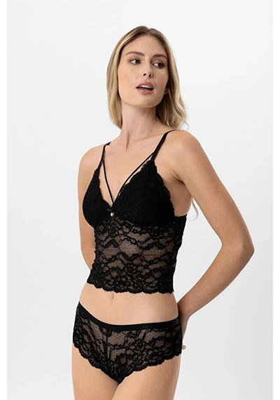 Pierre Cardin 4904 Balensiz Pedli Sütyen Takım Siyah