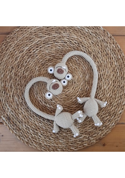 Renklivekreatif Amigurumi Uzun Boyunlu Sid 1adet Bej