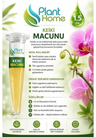 Keiki Macunu 1,5 Ml Orkidelerde Keiki Yavru Bitki Oluşumunu Destekleyen Konsantre Formül Diğer