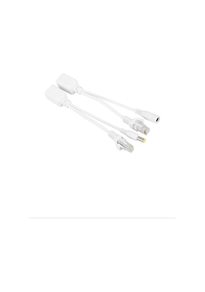 Pasif Poe Enjektör Adaptör Seti Rj45 Ethernet Üzerinden Güç Ve Veri Aktarımı Ip Kamera Ve A