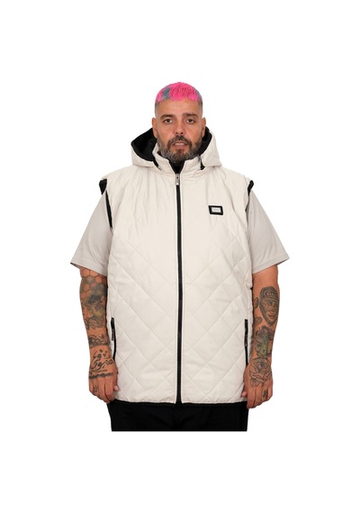 Mode Xl Battal Beden Erkek Kapitone Yelek 25709 Siyah