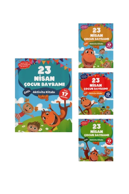 3-6 Yaş Çocuklar İçin 23 Nisan Çocuk Bayramı Aktivite Kitapları