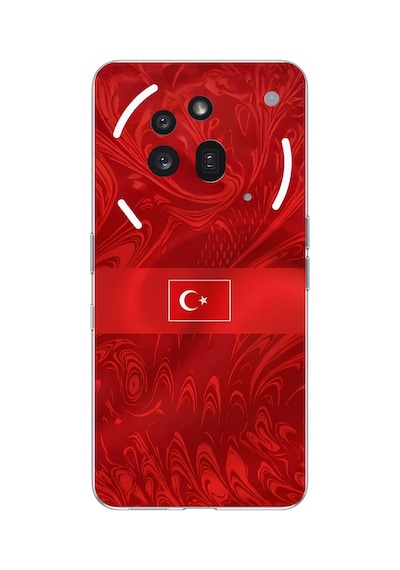 Nothing Phone 3a Pro Uyumlu Türk Milli Takım Desenli Forma Baskılı Silikon Kılıf Renkli