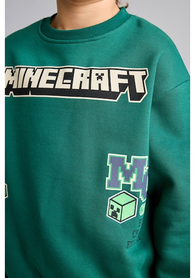 Defacto Minecraft Bisiklet Yaka İçi Yumuşak Tüylü Kalın Sweatshirt Erkek Çocuk I3062a826wngn651 Yeşil-gn651 Defacto Minecraft Bisiklet Yaka İçi Yumuşak Tüylü Kalın Sweatshirt Erkek Çocuk I3062a826wngn651 Yeşil-gn651