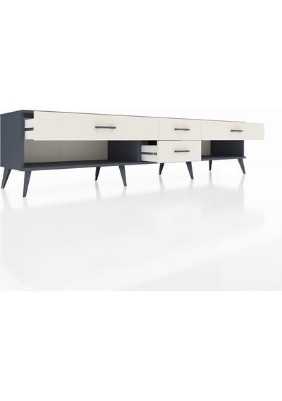 Hyperion Tv Ünitesi 4 Çekmeceli 220x44x51 Antrasit-çam/aytaşı Atlas Çam/aytası - Antrasıt Hyperion Tv Ünitesi 4 Çekmeceli 220x44x51 Antrasit-çam/aytaşı Atlas Çam/aytası - Antrasıt