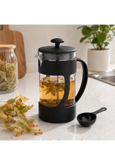 Tr French Press 350ml Kahve Makinesi, Kaşık Dahil Pot, Filtre Kahve Bitki Çayı Ihlamur Kuşburnu Sürahisi, Çay Dem Diğer