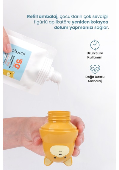 Bade Natural Çocuk Güneş Koruyucu Losyon Refill + Ayı Aplikatör