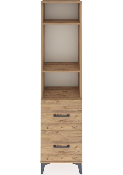 Arges Dolap 3 Raflı 2 Çekmeceli 44x30x182 Çam-çam Çam Arges Dolap 3 Raflı 2 Çekmeceli 44x30x182 Çam-çam Çam
