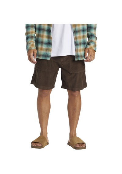Quıksılver Quiksilver Surf Fatigue Cord Erkek Kahverengi Walkshort D04 Kahve