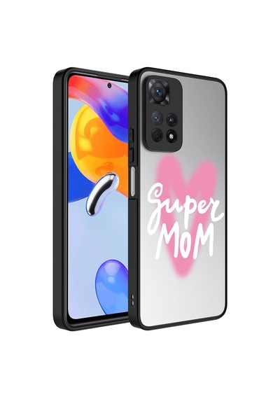 Xiaomi Redmi Note 11 Pro 5g Kılıf Aynalı Desenli Kamera Korumalı Parlak Renkli Sert Kapak Mirror