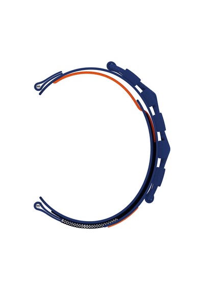 Huawei Gt2 42mm Scks Krd-112 20mm Orbital Örgülü Halat Tasarımlı Naylon Kumaş Hasır Kordon-gri