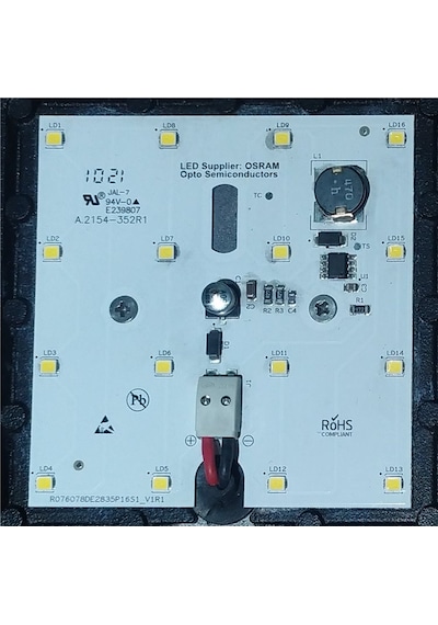 Dc 12-24 Volt 16 Watt Osram Çip Araç Tekne Projektörü