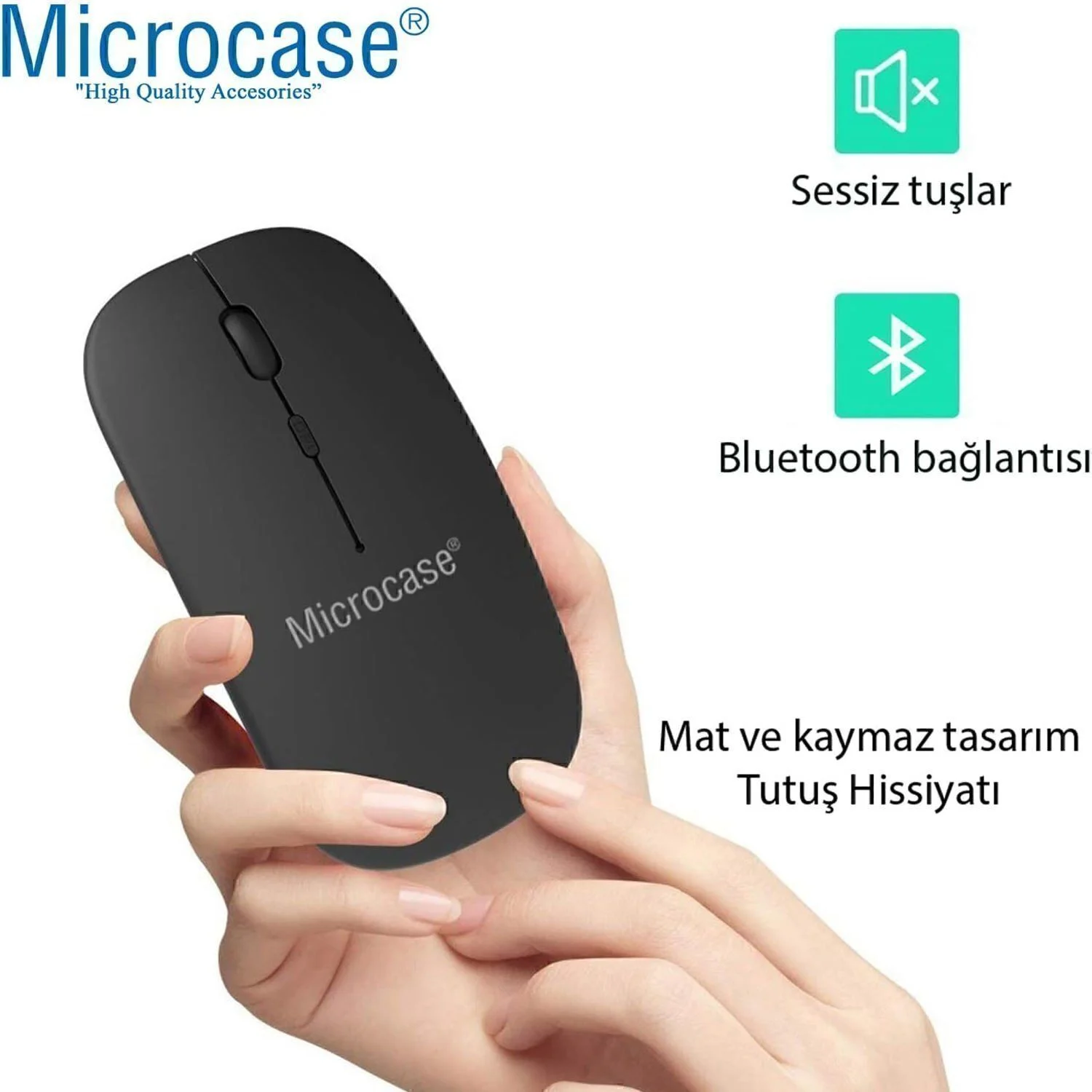 Microcase Apple İpad Air 11 2026 İle Uyumlu Bluetooth Klavye + Mouse + Tablet Standı - Al45150 Pembe