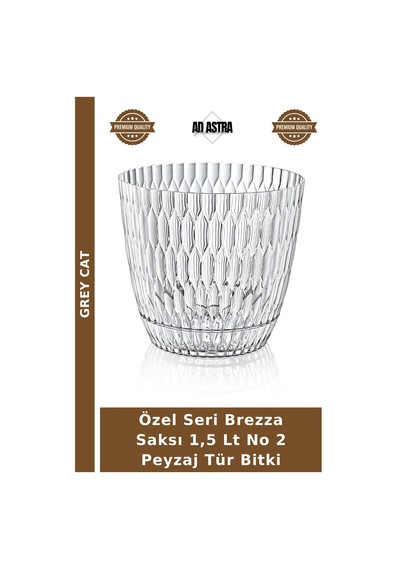 Özel Seri Brezza Saksı 1,5 Lt No 2 Peyzaj Tür Bitki