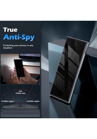 Samsung Uyumlu S24 Ultra Hayalet Ekran Koruyucu Gizli Privacy